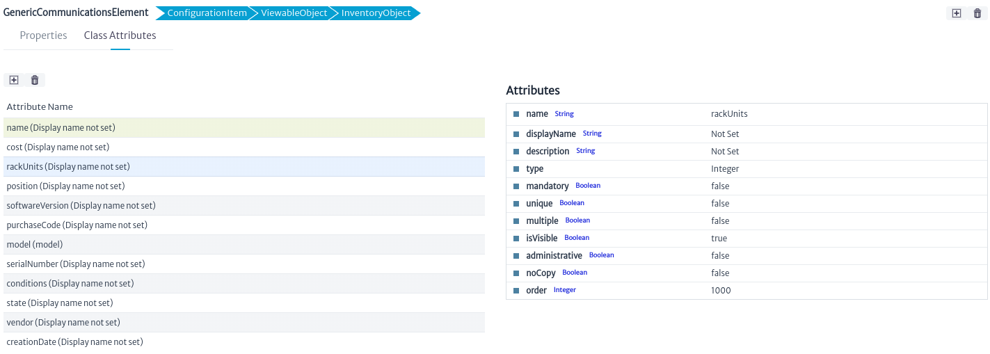 dmman class attribute properties