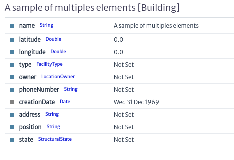 Element Property Sheet