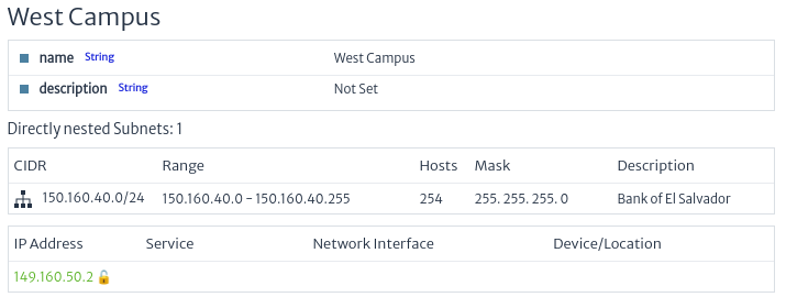 subnet properties