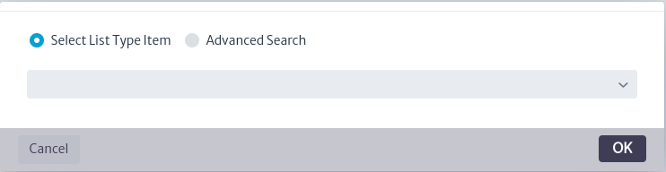 List Type Filter