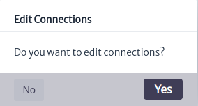Edit connections new container window