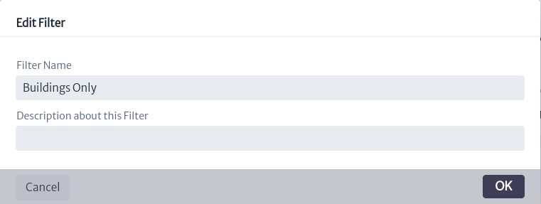 Filter options