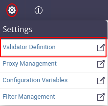 validators menu