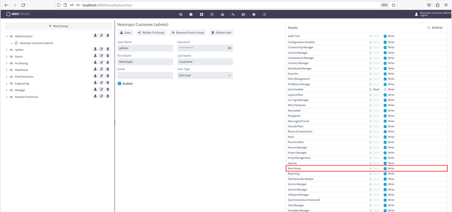 Enable Module