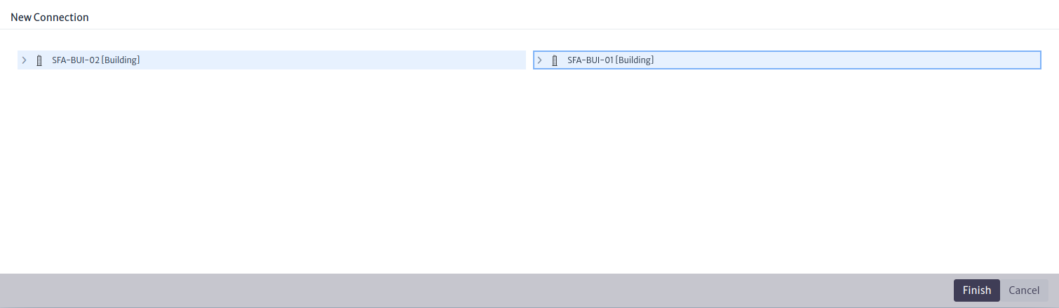 Connecting sites, step two