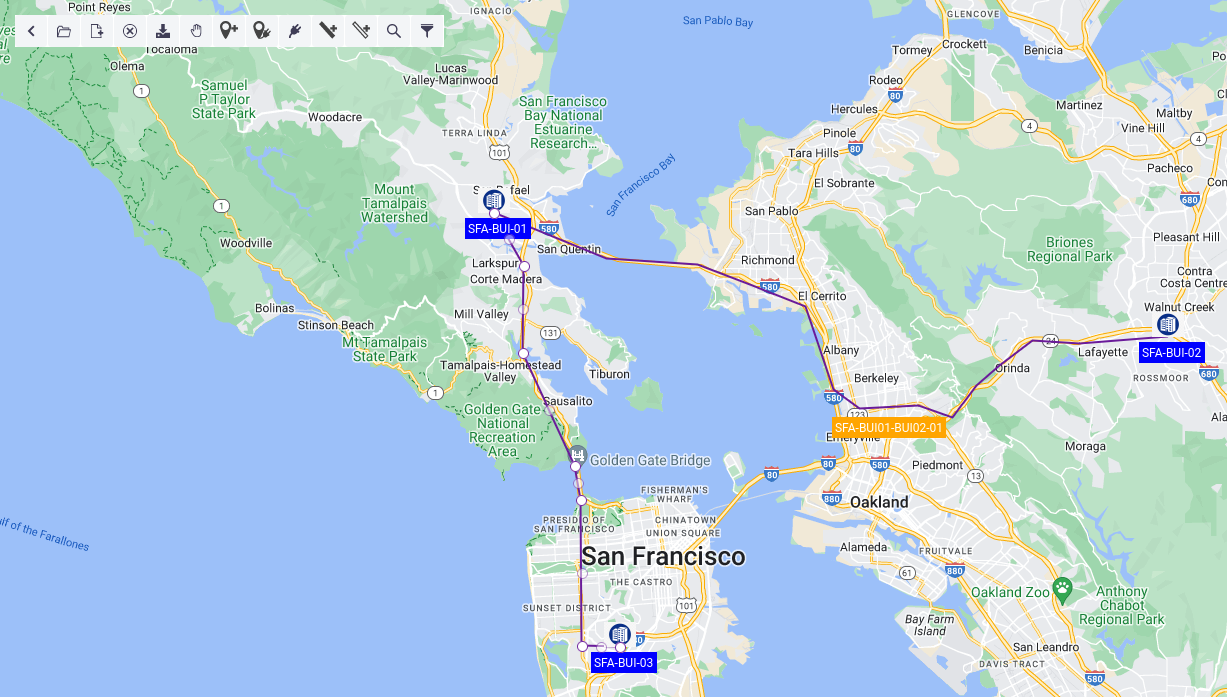 Changing the route of a container